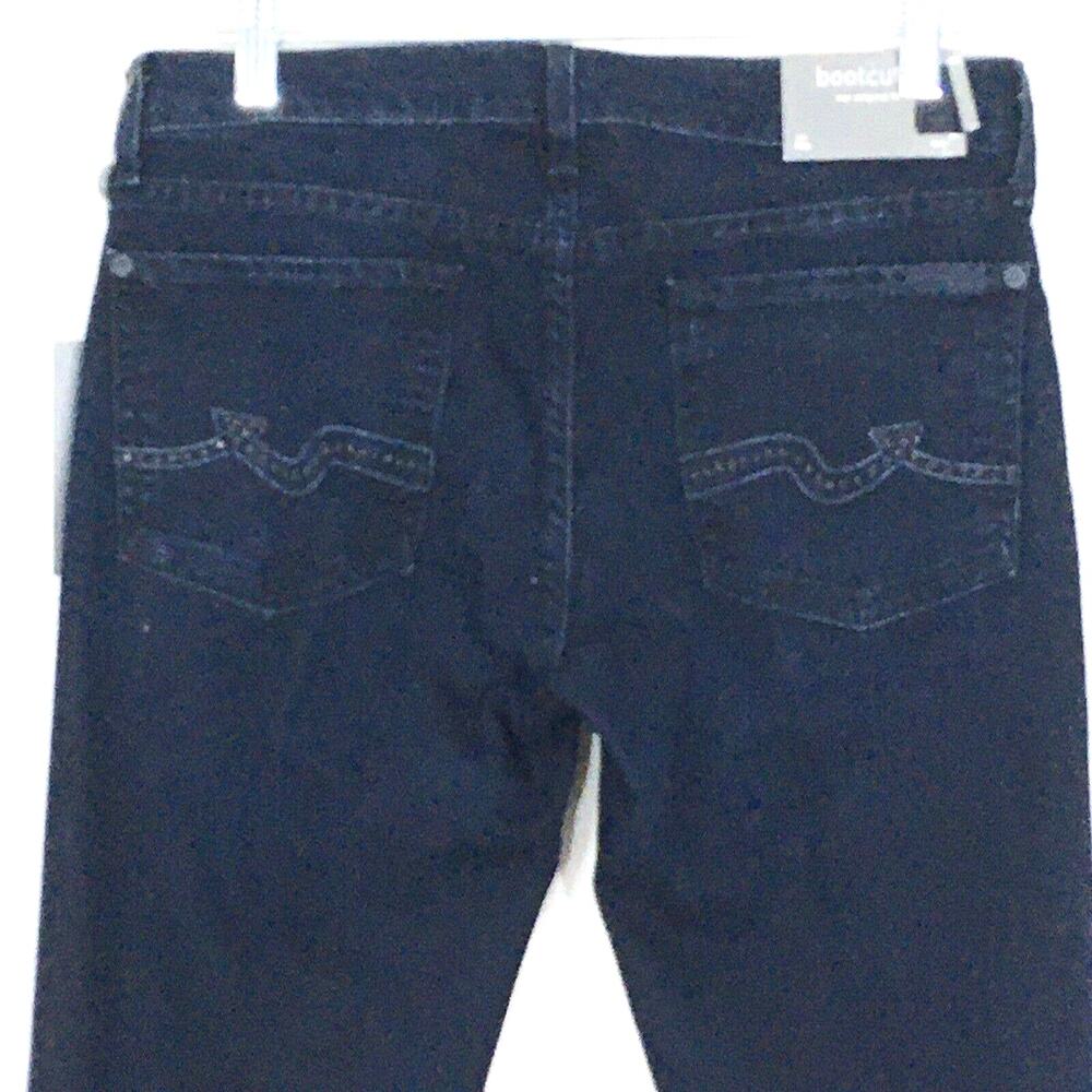 7 For All Mankind Bling Crystal Pocket Bootcut Jeans in Rustic Canyon NWT Sz 28 - Picture 2 of 16